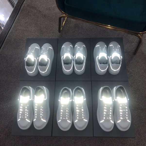 

latest style fashion luxury casual sports sneakers running shoes basketball men and women flat luminous shoes dhl, Black