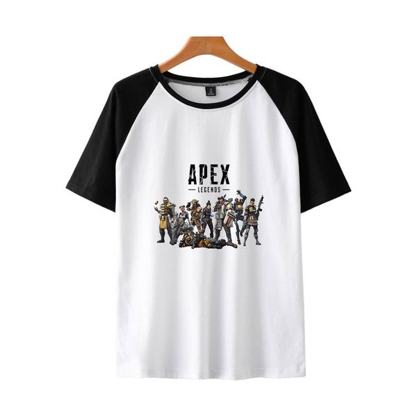 

fadun ralgan apex legends print harajuku women and men clothes 2019 short sleeve t-shirts casual plus size 4xl, White