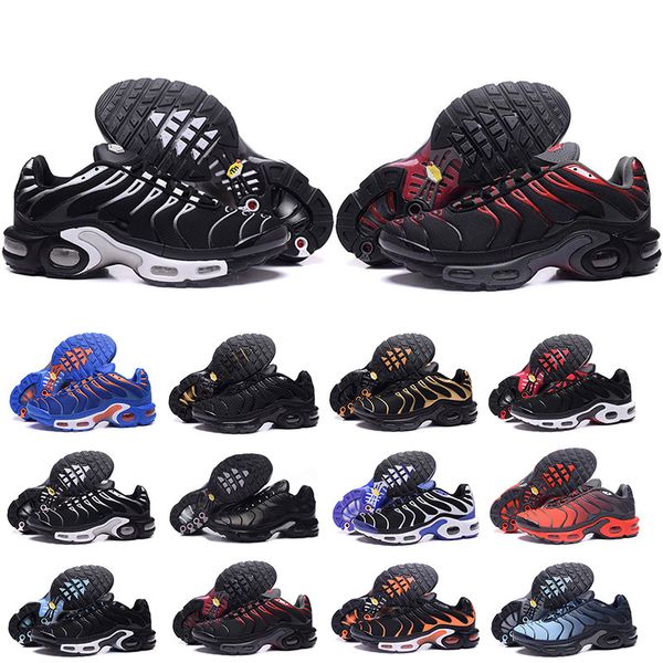 

Top Fashion Chaussure TN Plus Running Shoes For Men Outdoor Triple Black White Hot Mens Trainers Hiking Sports Athletic Sneakers Size 7-12