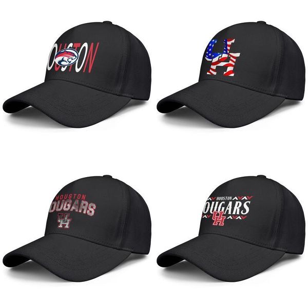 

texas houston cougars football wordmark black mens and womens baseball cap design fitted golf cool personalized original hats core, Blue;gray