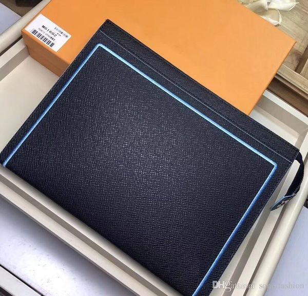 

new sell fashion man bag designer brand made of genuine leather man handbag clutch cosmetic bag ing