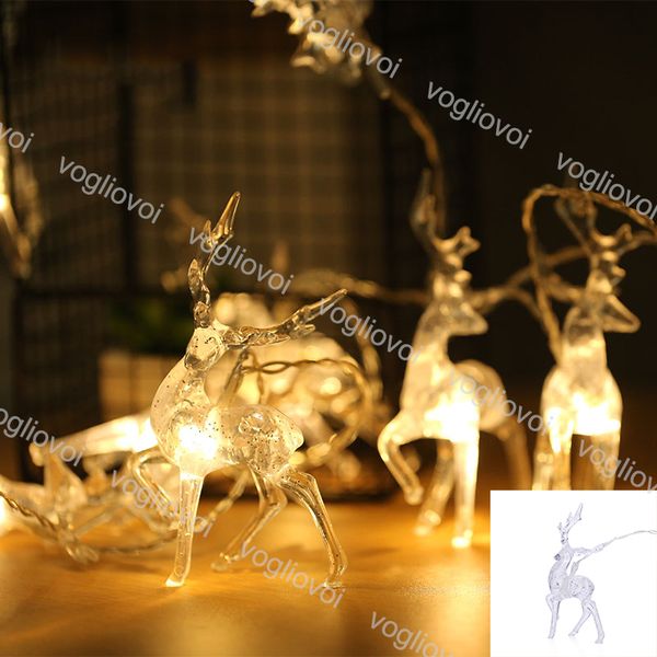 

led strings christmas sika deer led strings light christmas festival party home decor christmas decorations lights epacket