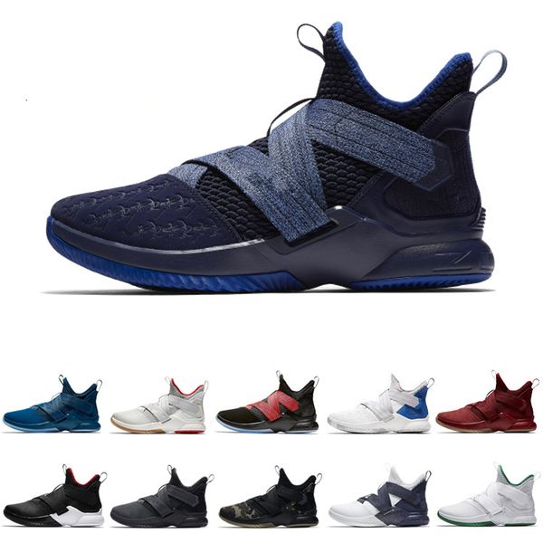 

2019 new soldiers xii 12 basketball shoes mens 12 gold/championship mvp finals training sneakers sports running shoes white size 7-12
