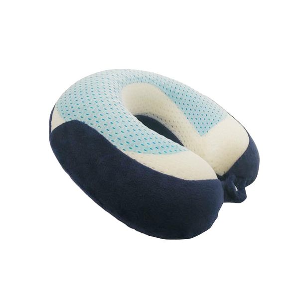 

sleep by pure rest cool-gel pad memory foam u-shaped neck support pillow