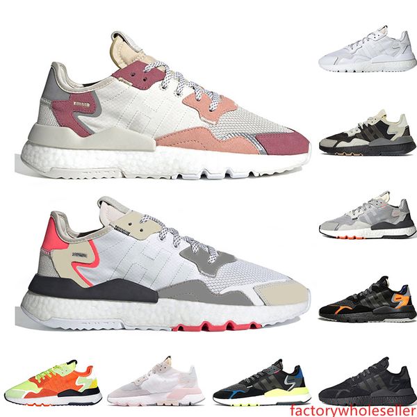 

women mens sneakers nite jogger running shoes triple s black white grey orange retro designer shoes outdoors athletic trainers 5-11