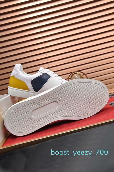 

2019 new low leather sneakers mens fashion designer causal shoes luxury trainers size euro 38-45 b700, Black