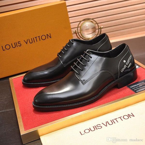 

19fw leather casual shoes fashion monk strap leather shoes men plus size british style loafer casual flat shoes for party club new bonsin, Black