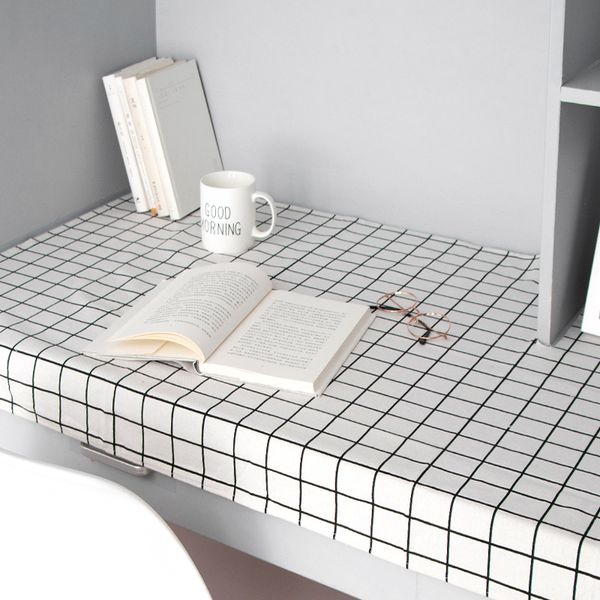 

building ha net red dormitory northern european-style ins plaid disposable tablecloth pastoral cotton bedroom computer table coffee table ta