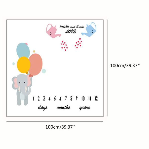 

новорожденный ежемесячный рост milestone одеяло фотография реквизит фона ткань p31b