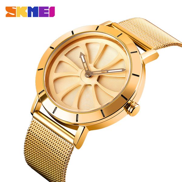 

skmei simple creatively hollow big dial men quartz watches 30m waterproof male wristwatches relogio masculino 9204 men's clock, Slivery;brown