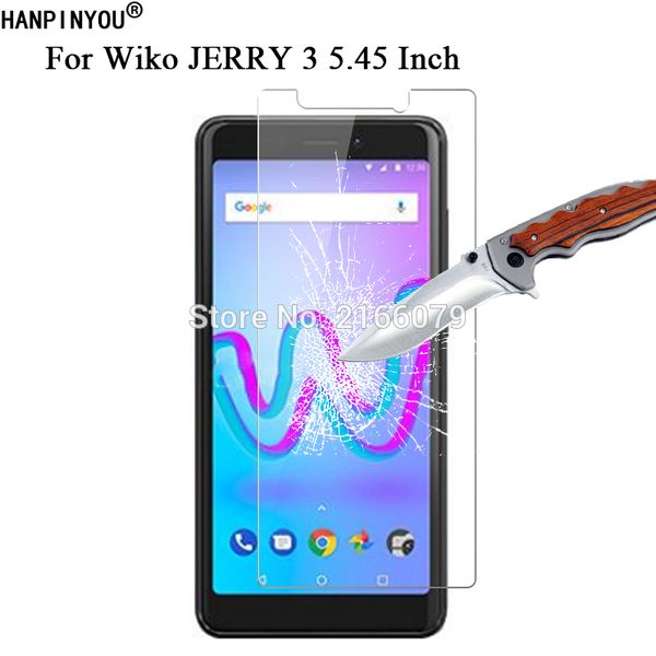 Película protectora de pantalla de vidrio templado genuino para Wiko Jerry 3