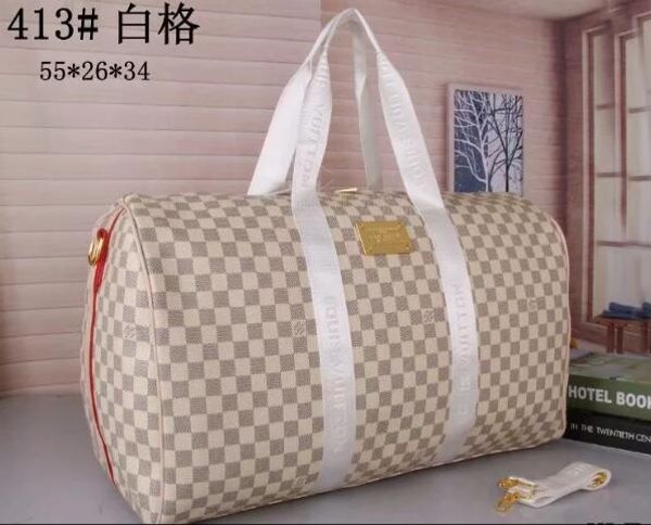 

Luxury 2019 men women travel bag leather duffle bag brand de igner luggage handbag large capacity houlder port bag travel bag