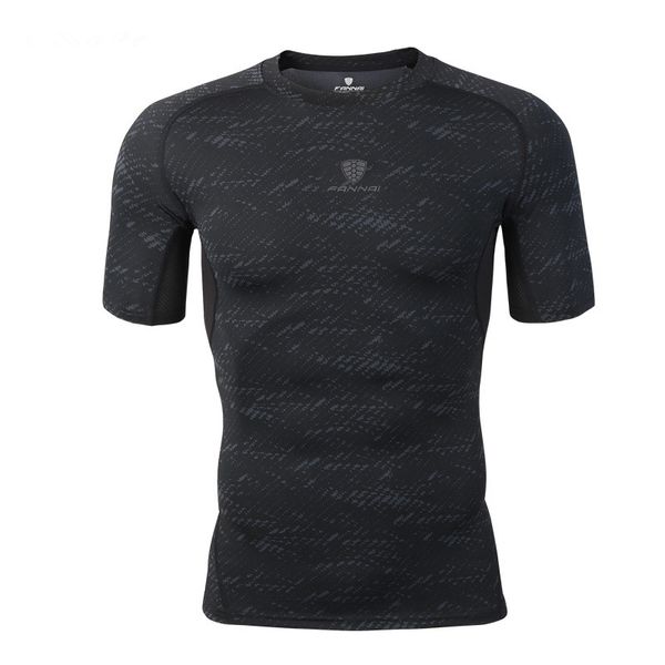 

summer men short sleeve fitness running t shirts breathable quick dry t-shirt outdoor training jogging sportswear male clothing, White;black