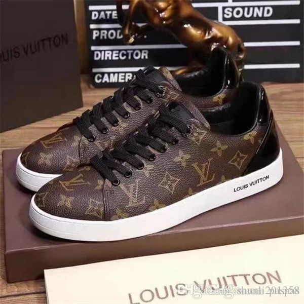 

2019 brand de igner neaker leather trainer men ca ual hoe fa hion mixed color 13 loui 13 vuitton d23fa