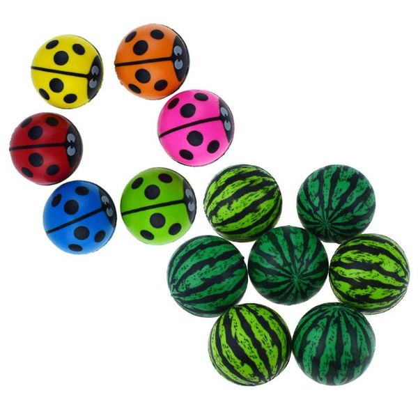 

1/5pcs funny toy watermelon shape bouncing ball bouncy kids tricky toys