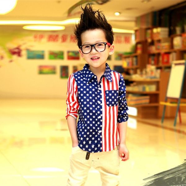 

new spring children's boy clothing wholesale beckham same star pendant boys shirt, White;black