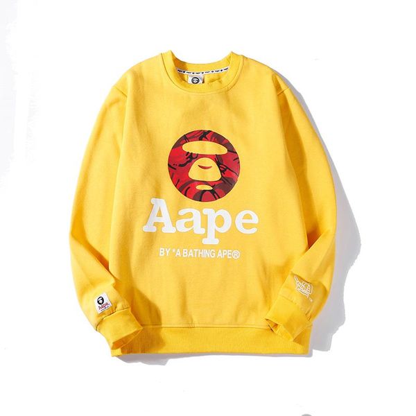 

winter mens women sweatshirts thick monkey cashmere long sleeve fleece hoodie pullover luxury sweater street fashion hiphop newly f b103562l, Black