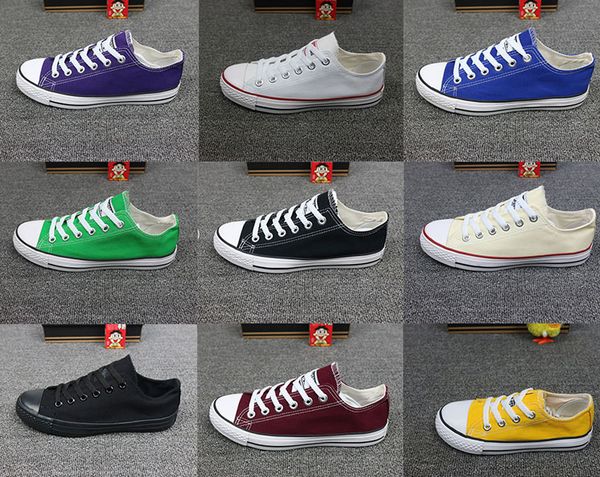 

19Promotion Drop shipping All Size 35-46 Factory Price femininas canvas shoes Men And Women,High Low Top Style Classic Canvas Shoes Sneakers