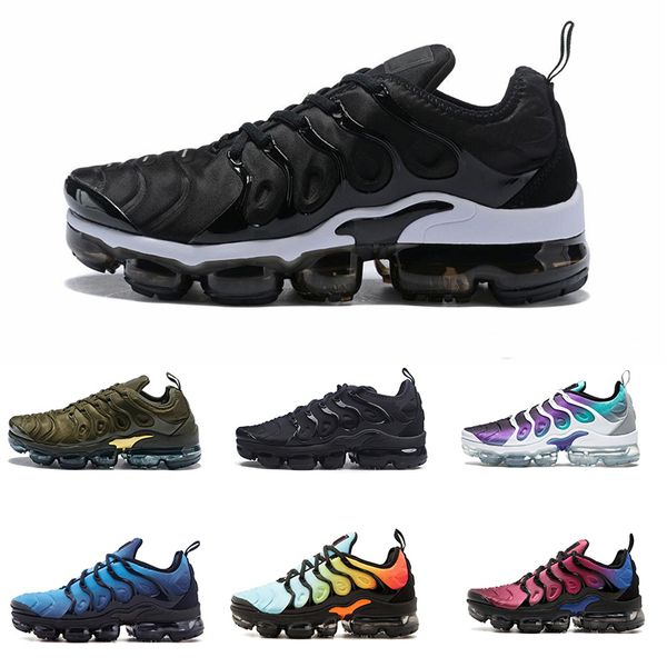 

2019 vapors designers tn plus olive in metallic white silver shoes men shoes for male shoe maxes pack triple black casual shoes 36-45
