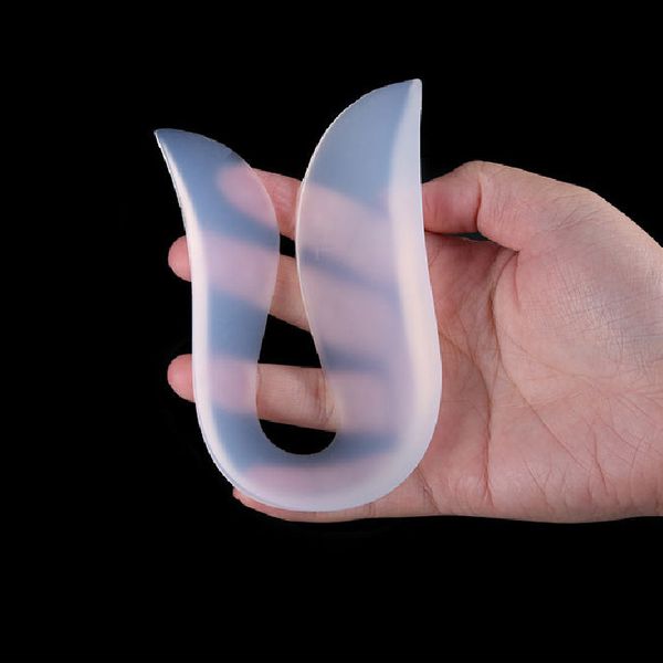 

unu-shaped height increase insole 2019 heel pads arch support silicone insoles soft men women insert for shoes foot insoles, Black