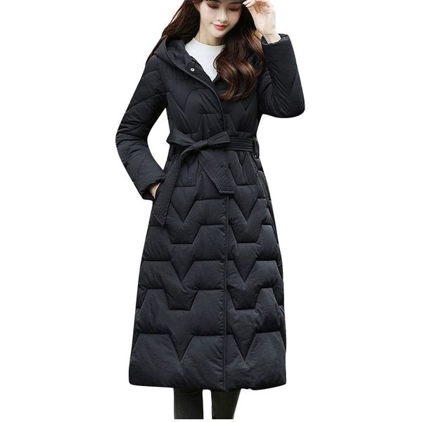 

plus size 3xl down jackets 2019 fashion women winter coat long slim thicken warm jacket down cotton padded jacket outwear parkas, Tan;black
