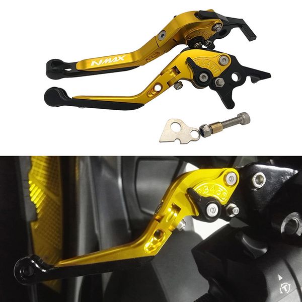 

folding extendable motorbike brake-clutch-lever with parking functions for n-max 150 155 125 2015-2018 2019