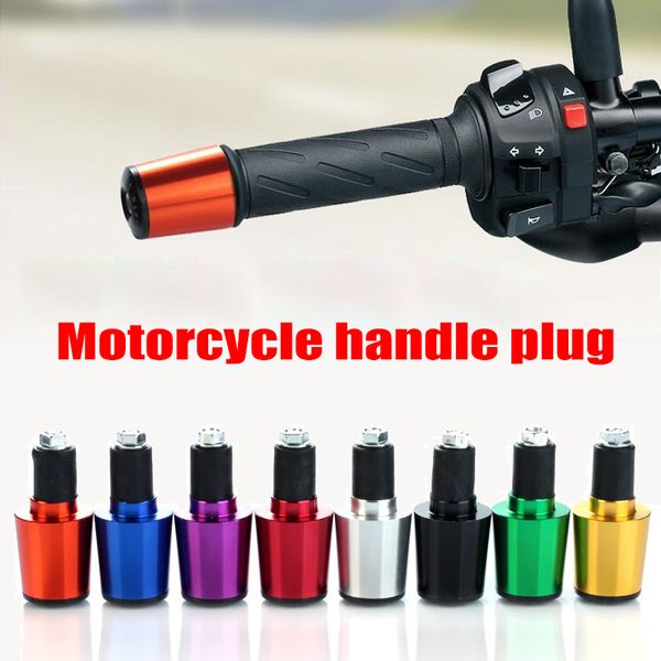 

1 pair motorcycle handle handlebar grips end cap plugs durable slider aluminum alloy nj88