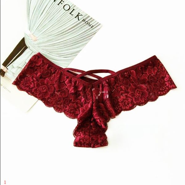 

women lace underpatns designer panties womens hollow out bikini style underwear womens brand size s-3xl ph-jing191207, Black;pink