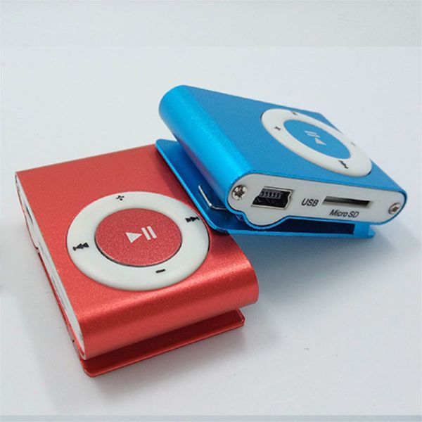 

metal clip mini mp3 music media player with support micro sd tf digital mp3 players(20pcs/lot