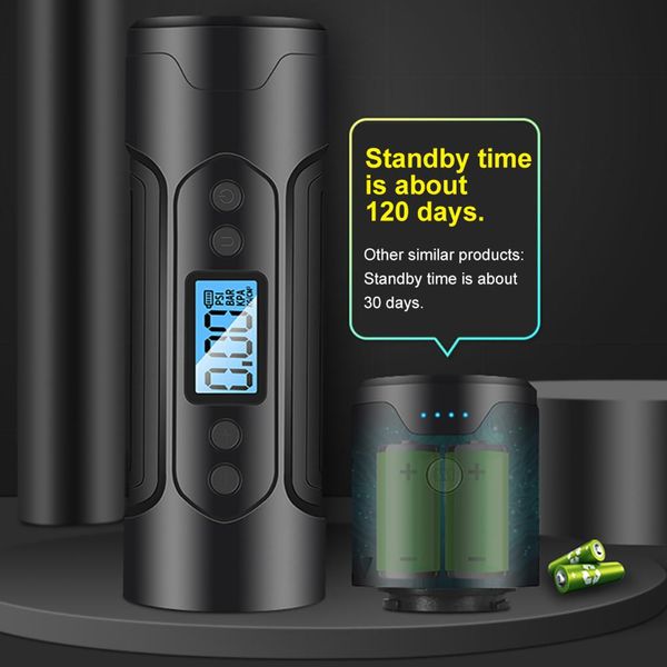 

12v wireless 3000mah 35l/min portable air compressor 150psi tire inflator usb charging bike bicycle cycling motorcycle with led
