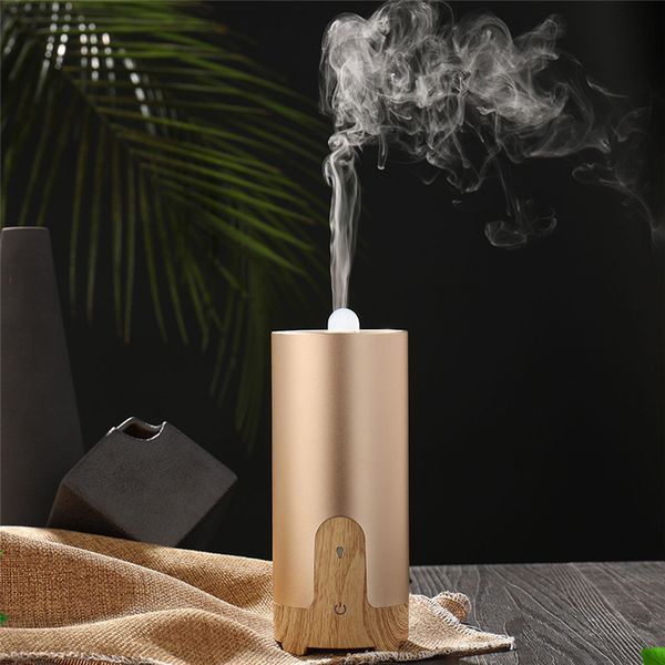 

eloole ultrasonic car air humidifier 40ml wood grain aromatherapy essential oil diffuser usb home&auto mist maker fogger
