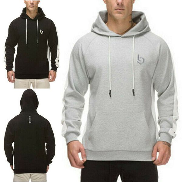 

мужчины толстовка толстовка пуловер hoody дизайн повседневный минималистские топ с длинным рукавом мужская осень сыпучие толстовки, Black