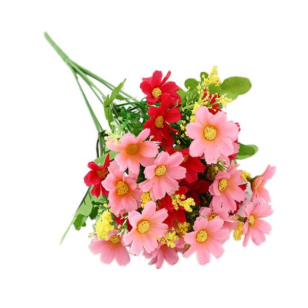 

2 bunches craft artificial flower deskwedding party decorative silk gift bouquet diy festival home simulation fake daisy