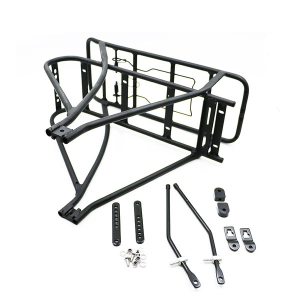 

26inch 700c black bicycle luggage rack double layer rear carrier bicycle carrier bisiklet aksesuar for electric bike bisiklet
