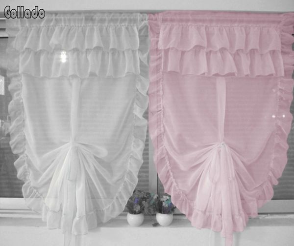 

korean girls model liftable balloon curtain living room bedroom screens (one piece