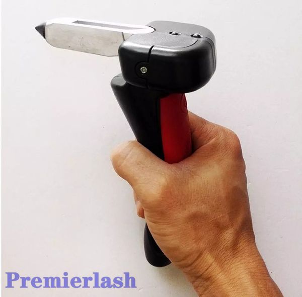 

car door armrest life saving escape emergency hammer multifunction seat belt cutter window glass breaker car rescue tool built in led