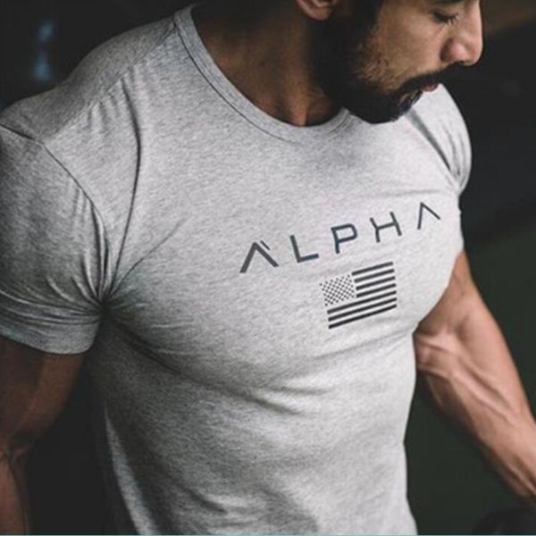 

military army t shirt mens designer t shirts men loose cotton t-shirt o-neck alpha america size short sleeve muscle brothers t shirts, White;black