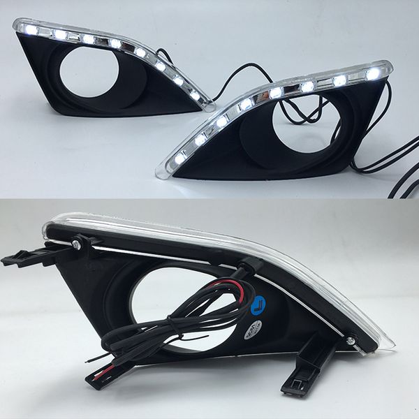 1 Paar Tagfahrlicht DRL LED DRL Nebellampenabdeckung Lichter für Toyota Corolla 2007 2008 2009 2010 Fahr