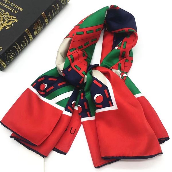 

хорошее качество бренд шарф 100% саржа шелк красный цвет мода женские летние печати шаблон квадратные шарфы размер 110 см-110 см, Blue;gray