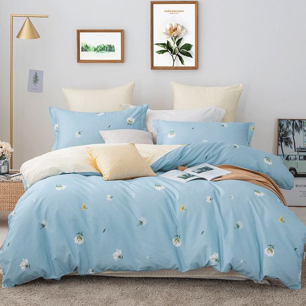 

bedding sets pure cotton four-piece printed suit comfortable home textile quilt cover comforter