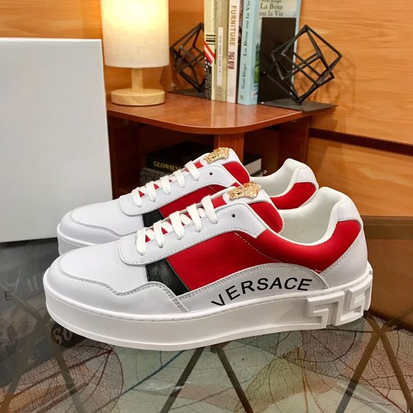 

2020 latest shoes fashion luxury casual sports wild men's shoes travel basketball shoes waterproof leather gold05#, Black