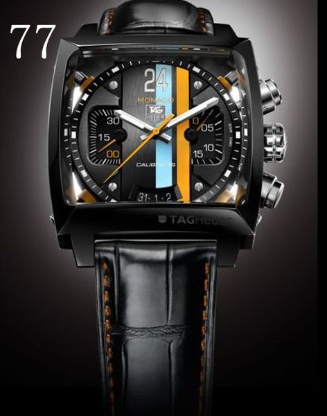 

2019 new leather fa hion heuer wri twatch automatic mechanical port men watch men watche