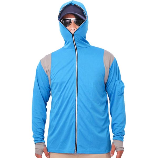 

men fishing fishing accessories quick dry long sleeve sun protective hoody shirt soft lightweight sports & outdoors, Camo;black