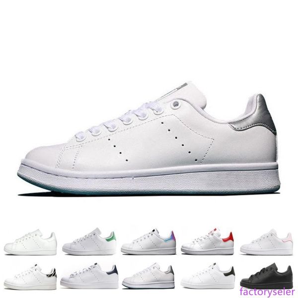 

classic smith men women stan shoes black white red blue silver pink smith sneakers casual shoes leathe size 36-44