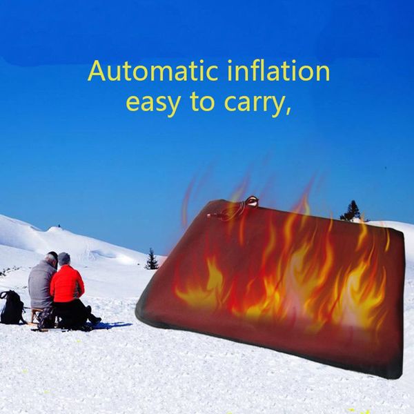

file usb heating cushion automatic adjustable inflatable outdoor electric warm cushion fishing pad