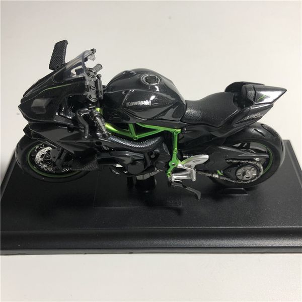 

1:18 kawasaki ninja h2 r motorcycle maisto diecast alloy model toy black ninja h2r motorbike detachable collection