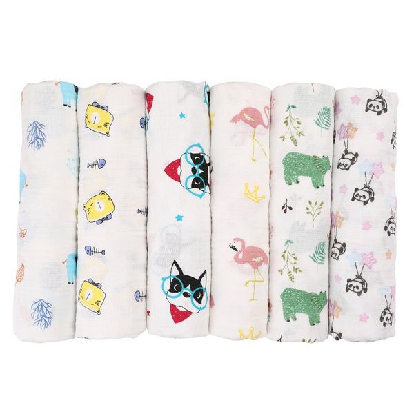 

100% cotton muslin baby swaddles soft newborn blankets bath gauze infant wrap sleepsack stroller cover play mat