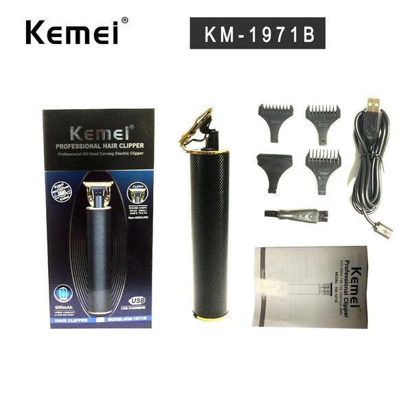 

kemei 1971 pro t cordless rasoio a mano libera trimmer hair clipper sculpture afeitadora corporal