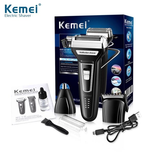

km-6559 multifunctional usb rechargeable electric shaver electric hair clipper hair clipper shaver dhl shipping