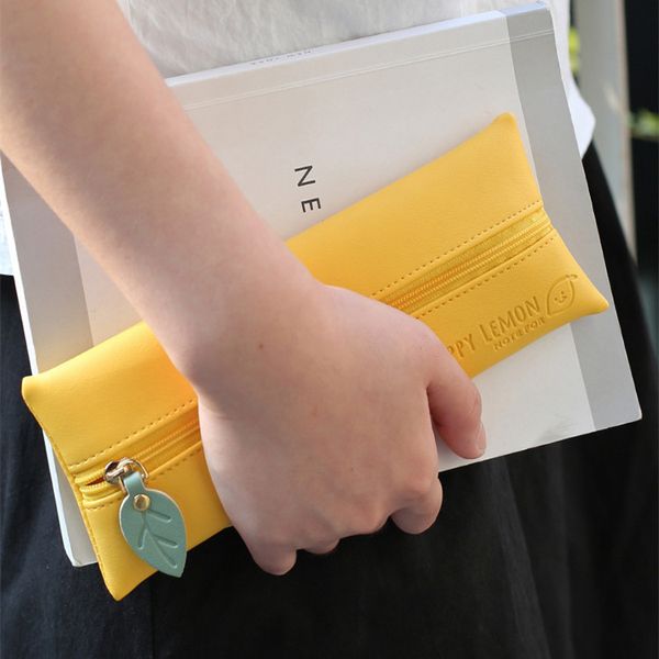 

note for student pencil bag leather pencil case cute stationery bag hello kitty school supplies 1pcs